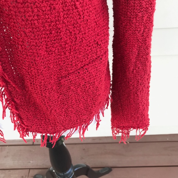 IRO Red Fringed Blazer - Picture 7 of 9